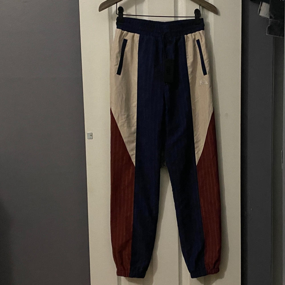 Kids Blue and Red Track Pants